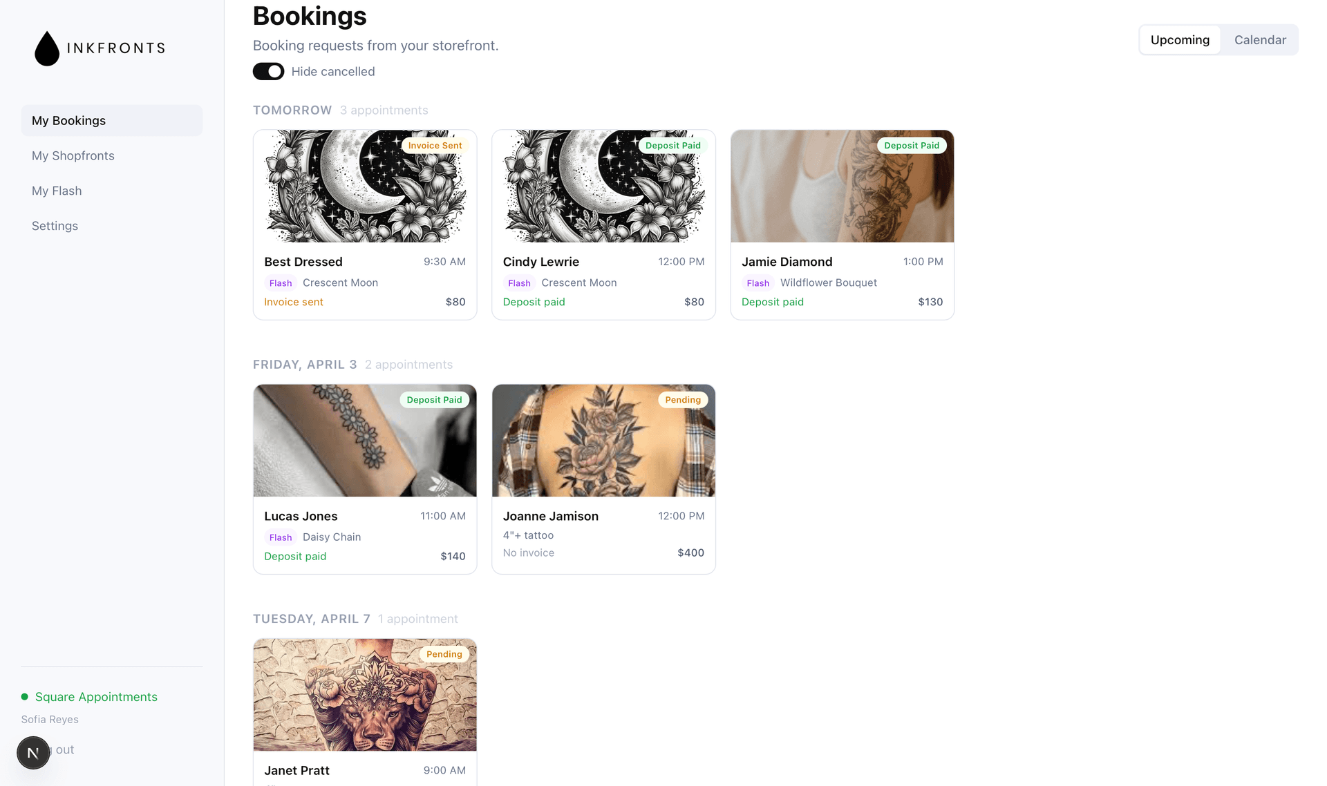 Booking management